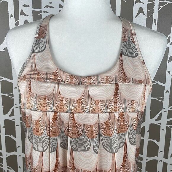 Silk Twill Ruffle Back Tank Top M - Picture 5 of 8